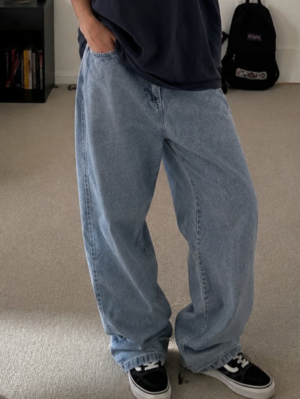 WKND Brand XXL Baggy Light Wash Skate Jeans Y2K 90s Streetwear Wide Leg